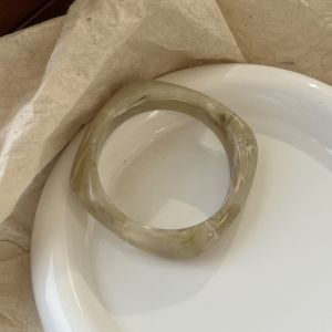 COOLCELLS Bohemian Vòng Tay Acrylic Làm Nhòe Phong cách Châu Âu Mỹ Vòng tay rộng bất đối xứng Khí chất Nhẫn cầm tay hoài cổ Phụ nữ
