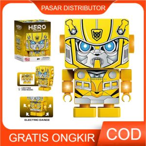 Mainan Anak HERO DANCING CUBE MAN BTC-3059 Mainan Hero Berjalan Robot Lampu Anak Mainan Anak Perempuan - Mainan Anak Laki Laki