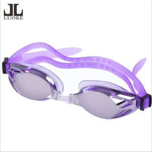 LUOKE Goggles Cute Cartoon Children Swimming Goggles Learn To Swim Goggles Baby Waterproof and Anti Fog Mirror with Adjustable