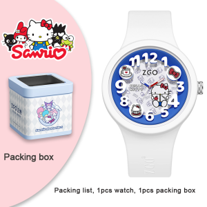 (พร้อมกล่อง/43.5ซม.) นาฬิกา Sanrio Melody ของแท้ 100% สำหรับเด็กผู้หญิง นาฬิกาควอตซ์ กันน้ำ สายรัดสบาย กันกระแทก ของขวัญวันเกิด นาฬิกาเด็ก Hellokitty Cinnamoroll 897