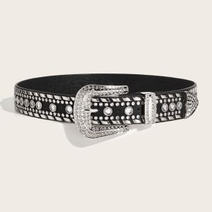 BGS 539 Ikat Pinggang Fashion Y2k Sabuk Gaya Punk Keling Baru Untuk Wanita 2025