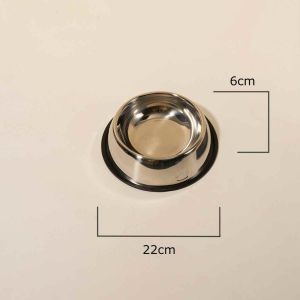 Bát chén ăn inox chống lật cho thú cưng - bát ăn không gỉ cho chó mèo - BAUHO