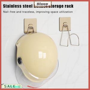 Follow Get New[Bloom Z] Motorcycle Helmet Rack Wall Mount Metal Bike Helmet Holder Mount Stainless Steel Bicycle Helmet Display Hanger Stand