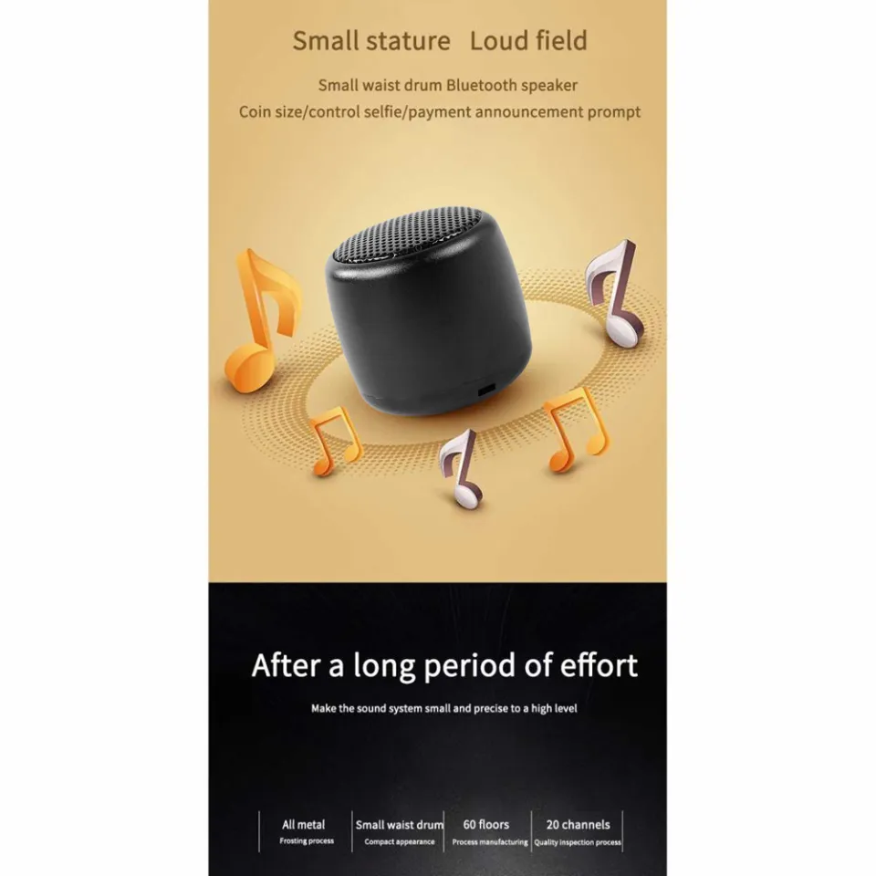 Speaker Portable Bluetooth Stereo Surround Mini Outdoor M1