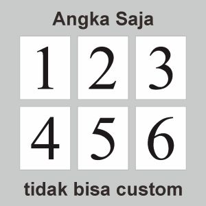 (Bisa Custom) Standing Nomor meja Akrilik Murah Dekorasi Cafe Warung Kekinian / nomor meja Custom / Nomor meja Restoran / Papan Nomor