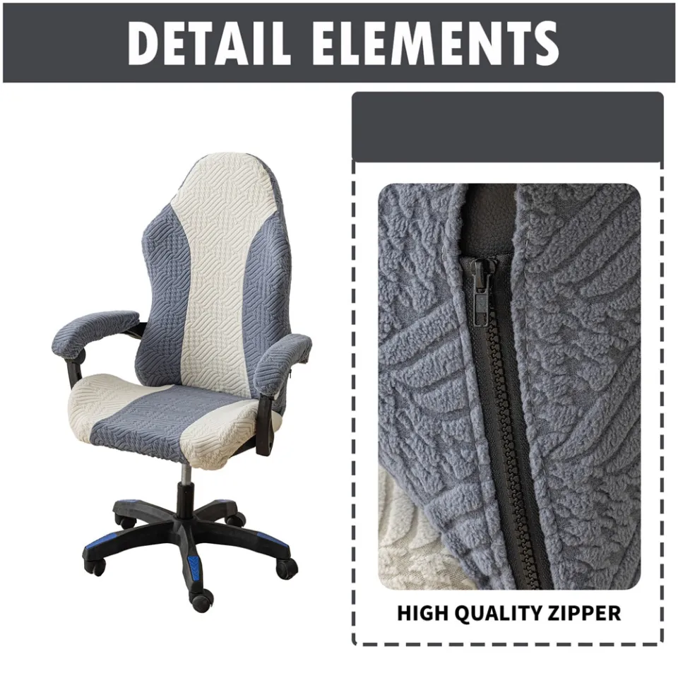 Spliced Color E-sports Gaming Chair Covers Household Office Dust-proof Anti  Cat Scratch Computer Seat Cases With Armrest Cover
