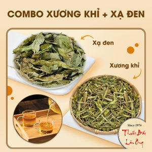 Combo cây xương khỉ + xạ đen trà xạ đen xương khỉ combo mix sẵn 2 vị có tách lẻ - Lãn Ông