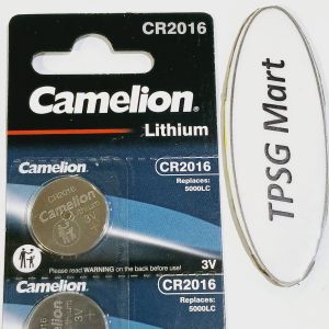 Pin 3V - CR2016 2016 DL2016 5000LC E-CR2016 BR2016 / Pin Camelion Lithium / Giá bán 1 Vĩ (5 Viên)
