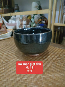 Bát chawan matcha hồng hoa đào và đen giọt dầu gốm Nhật🎌🎌🎌