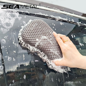 SEAMETAL Car Wash Sponge Microfiber Sponge 8-shaped Super Absorbent Car Maintenance Tools