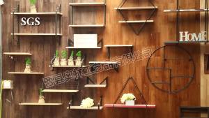 AE Wall-mounted storage rack for bathroom and kitchen solid wood wall storage rack floating shelf iron wall-mounted suspension rack