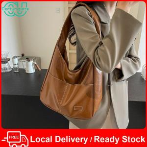 [Local Delivery] Chic Womens Hobo Tote Bag with Magnetic Closure Made of Premium PU Leather Spacious for Work and Travel in Trendy Colors