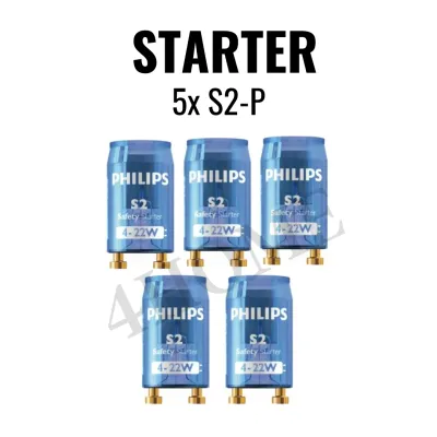 [Bundle of 5] Philips Fluorescent Tube Starter S10 S2-P