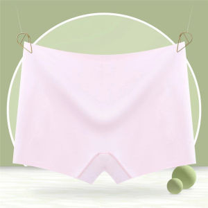 Ice Silk 1/ 2PCS Safety Panties 40-75kg Anti-exposure Mid-waist Four-corner Thin Skin-friendly Underwear