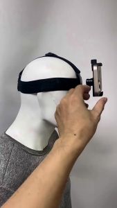 Head Mount Strap Phone Holder Universal Video Recording Headband POV Unboxing Phone Holder Breathable Vlog Head Mount