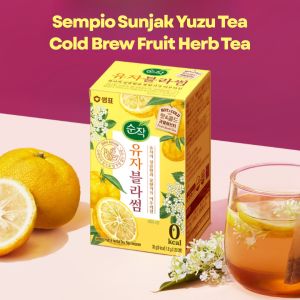 [Sempio] Sunjak Yuzu Tea Cold Brew Fruit Herb Tea 1.8g x 20T / 샘표 순작 유자 블라썸 티백 1.8g x 20T