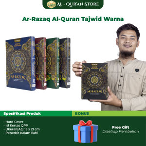 Alquran 30 Juz Lengkap Tajwid Warna Ar-Razzaq A5 Dilengkapi Panduan Waqaf & Ibtida Non Terjemah