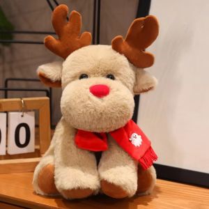 DUENDE Christmas Tree Christmas Elk Plush Toy Openable Plushies Christmas Series Doll Lovely Fun Santa Claus Plush Dolls Christmas Decoration