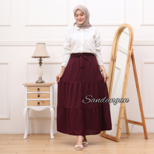 Rok Susun Crinkle Airflow | Bawahan Susun Kekinian