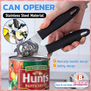 BIBLIO Stainless Steel Can Opener Bottle Opener Kit kitchen tools Kitchen Craft Easy Grip