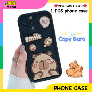 Redmi 9A 9C 9T 10 10A 10C 12 12C 13 4G 13C 14C 15C Note 9s 9 Pro 10 10s 10 Pro 11 11s 11 Pro 12 12 Pro 13 13 Pro 14 14 Pro 14 Pro+ 4G 5G Solid Bear Capybara Beige Black Soft Phone Case Casing Cover 卡皮巴拉水豚手机壳
