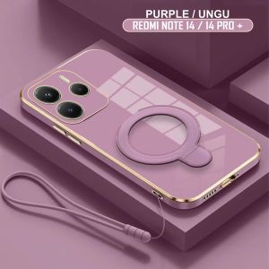 Softcase Vivo Vivo V29 V29e V27 V27e V30 V30e V40 Lite IQOO Z9 Z7 Z7x Pro 4G 5G CaseRing Plating Holder Magnetic Free Tali Lanyard Premium