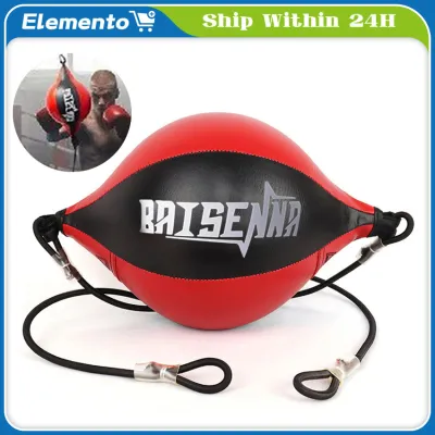 Double End Boxing Dodge Speed Ball Inflatable Floor To Ceiling Punching Bag Muay Thai Boxing Punching Bag Speed Ball PU Leather Punch