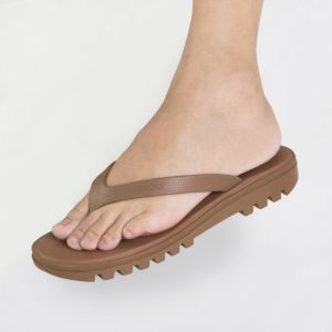Sandal Jepit Wanita Gofort Ex Camou Camao Camau Camaou ELARA Caramel