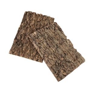 OUTOPEN 5PCS Light Weight Reptile Climbing Bark Natural Wood No Harm Natural Tree Bark Fish Tank Background Corrosion Resistance Tree Bark Cork Aquarium
