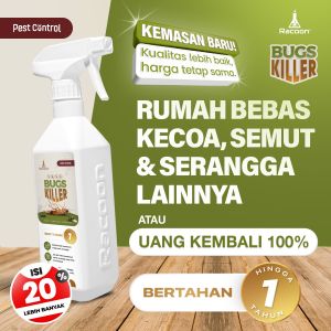 RACOON Bugs Killer Spray Anti Serangga Semut Kecoa 500ML / Garansi 100% Uang Kembali