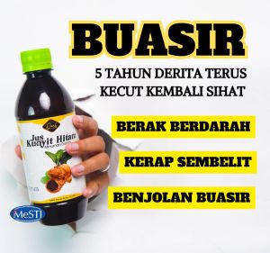 Jus Kunyit Hitam by QASH Merawat sembelit dan buasir