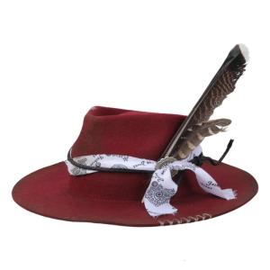 Wool Fedoras Panama Hat Exotic Distressed Homburg for Women Men Photo Props Western for Stage Live Show Headwear