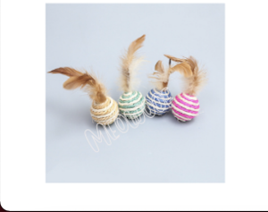 MEOWOOF Cat Toys For Cats Toy Kucing Mainan Kucing Pet Toys For Cat Toy Cat Ball Toy For Cat Bite Toy Pet Toy 猫玩具
