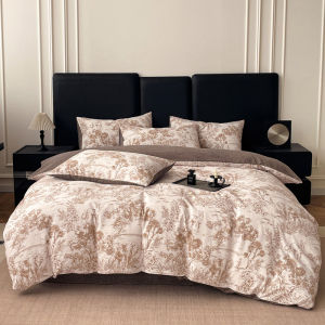 Cổ Điển Linen Flatsheet Bộ Hoa bộ đồ giường ngủ Đơn/Siêu Đơn/Nữ Hoàng/Vua Duvet Cover Set