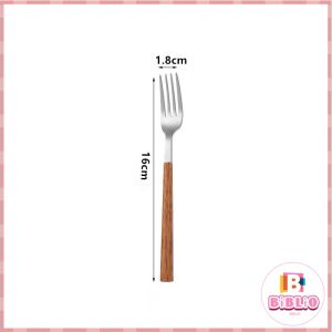 Biblio【Ready in Stock】 Creative Utensils Stainless Steel Spoon Fork Knife Teaspoon Exquisite Tableware 1Pc
