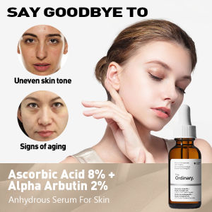 The Ordinary Ascorbic Acid 8% + Alpha Arbutin 2% Vitamin C Serum Whitening and Anti-Blemish purify the skin