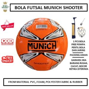 BOLA FUTSAL MUNICH SHOOTER PRESS SIZE 4 POLYESTER FABRIC