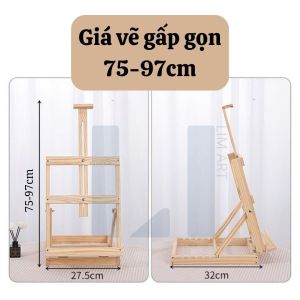 Giá vẽ tranh để bàn gấp gọn cao cấp nhiều kích thước