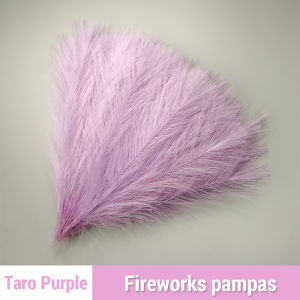 【12pcs】Purple Boho Chic Natural Dried Pampas Grass Decor - Reed Grass Party Home Romantic Decoration