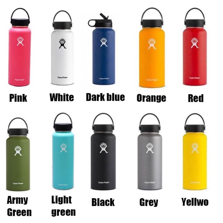 Hydro Flask Stainless Steel Sports Water Bottle Vacuum Insulated Wide Mouth Travel Portable