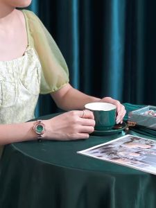 POEDAGAR Watch 100 Authentic 【 Spot Goods 】308 Small Green Watch 30M Waterproof Fashion Trend Quartz Watch Luxury Womens Watch