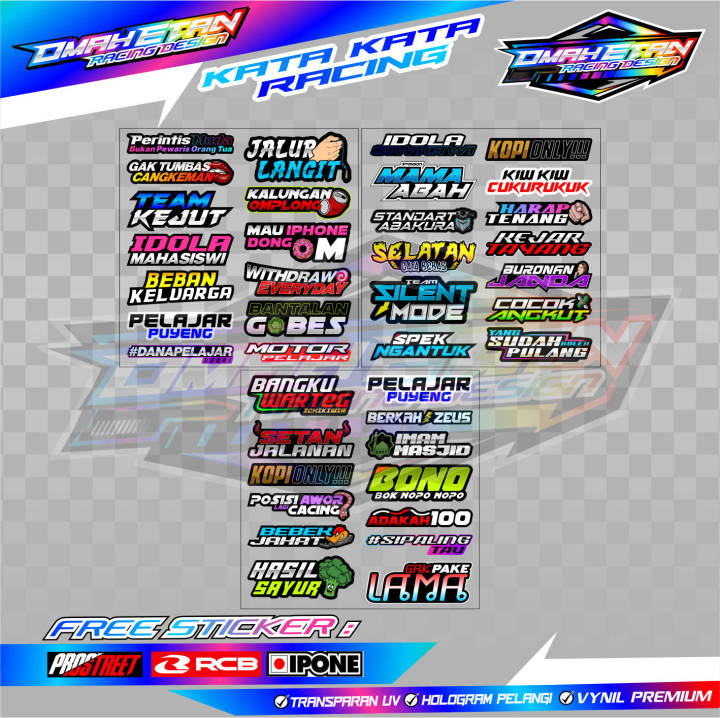 STICKER PACK KATA KATA VIRAL / STICKER KATA KATA TERBARU | Lazada Indonesia