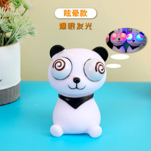 Eye-popping panda light toy fancy Knead stress relief toy