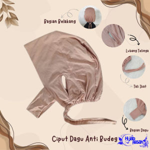 Ciput tali dagu rayon premium / Inner anti budeg kaos