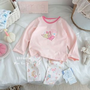 Deer Soft Children Yunrou Lycra Cotton Autumn Clothes Long Pants Boys Girls Pajamas Four Seasons Soft Cotton Boneless Underwear Set