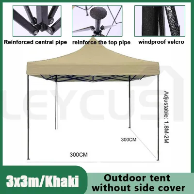 Retractable Tent with Side Cover 3X4.5M Heavy Duty Outdoor Tent Height Adjustment Sunshade
