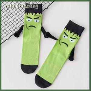 Aolie Vui vẻ Halloween vớ ma quái từ tay cầm tay vớ sáng tạo dễ thương vớ dơi giữa bắp chân vớ cotton vài món quà