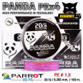 สายพีอี PE PARROT รุ่น PANDA PEX4 ยาว 100 เมตร/ม้วน (สีมัลติคัลเลอร์). 