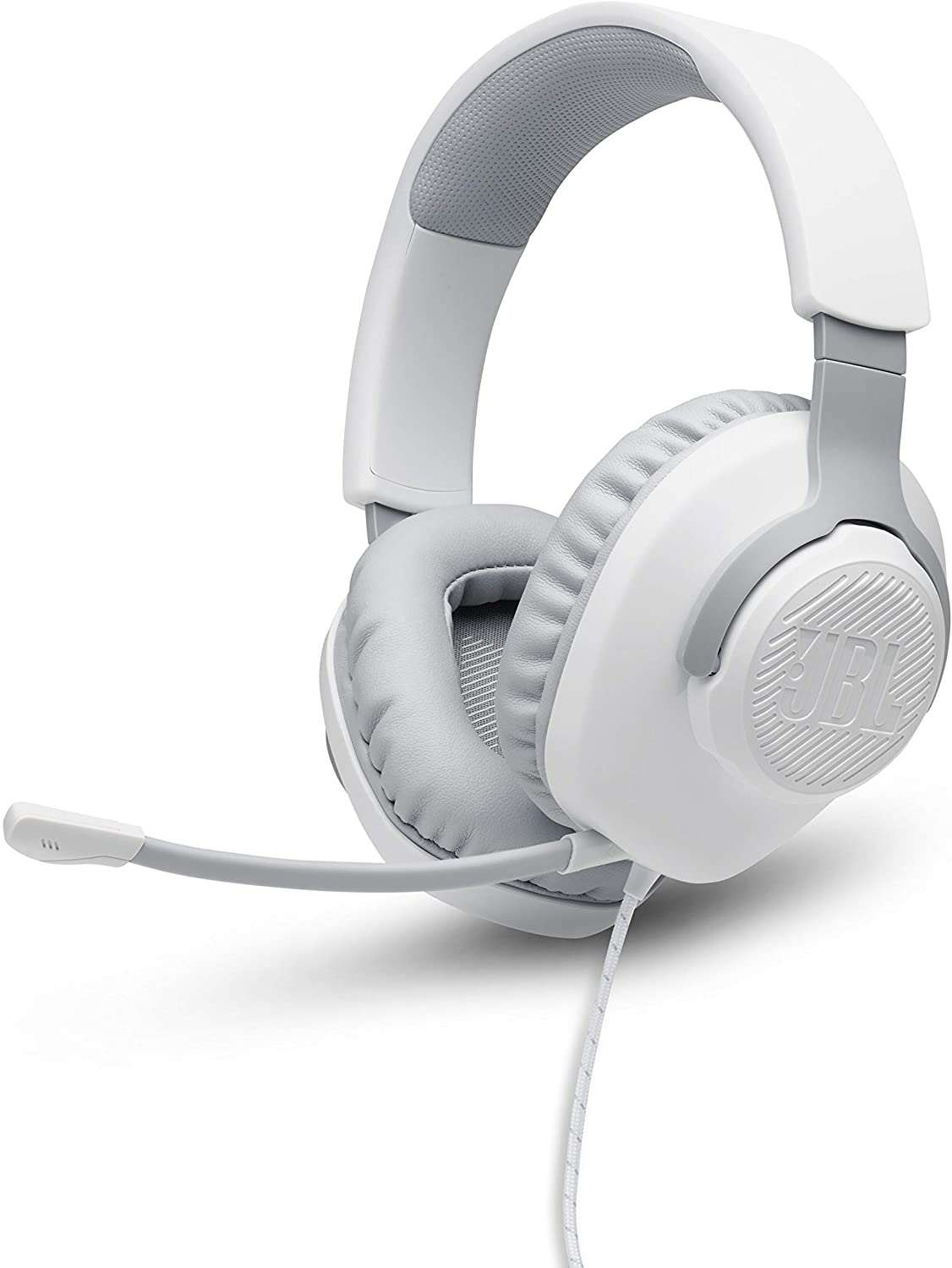 JBL Quantum 100 Wired Over-Ear Gaming Headphones – White