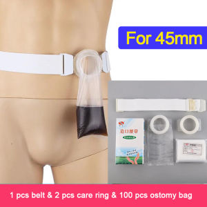 1pcs Ostomy Belt Colostomy trouser pocket belt for 45mm Stoma Free with 100 pcs ostomy bag & 2 pcs silicone care ring